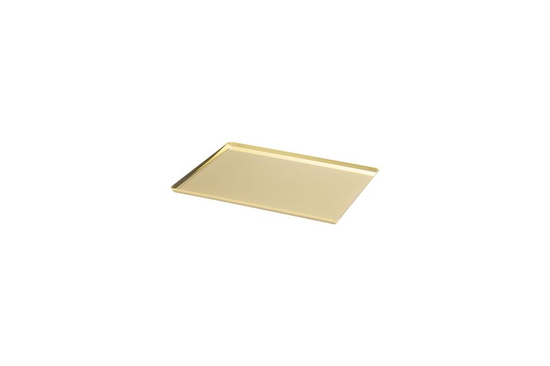 Vassoio Bar Pasticceria Inox 18/10 Gold 25 x 20 cm - Abert