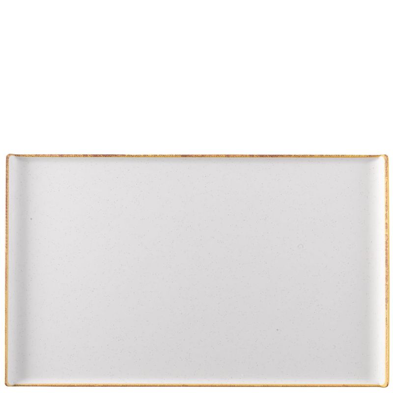 Vassoio Rettangolare Buffet 53 X 32,5 Cm Barley White Stonecast - Churchill