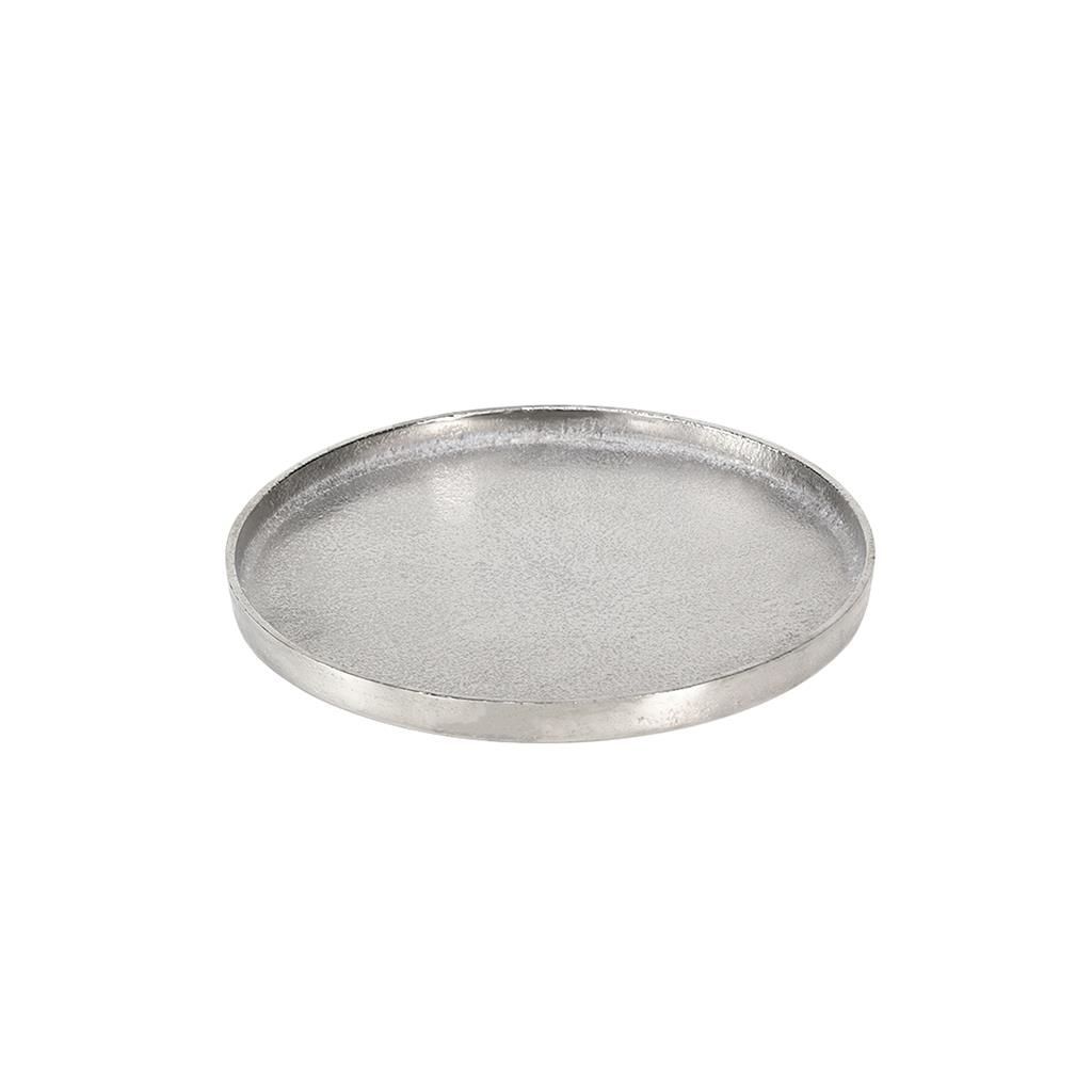 Vassoio Tondo 38,5 cm Saint Tropez Silver - Tirolix