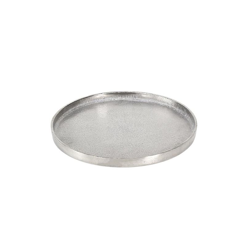 Vassoio Tondo 38,5 cm Saint Tropez Silver - Tirolix