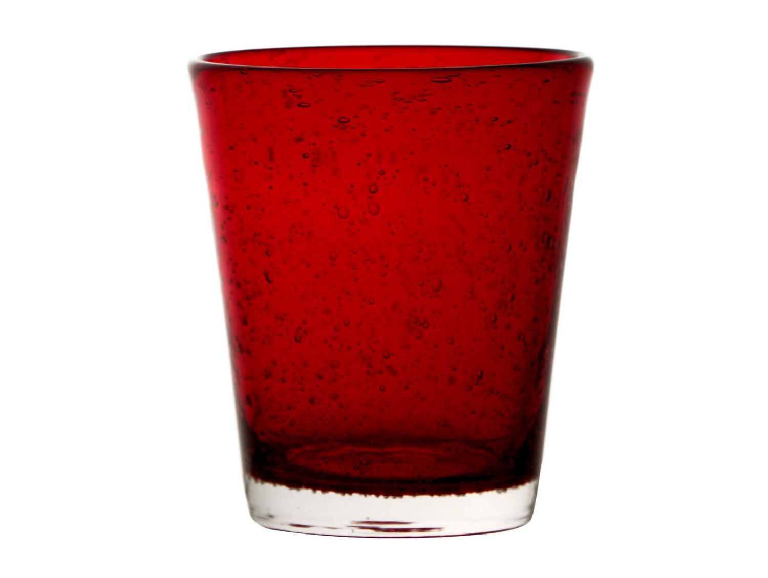 Vetreria Artistica - Bicchiere rosso 31,5 cl Bubbles