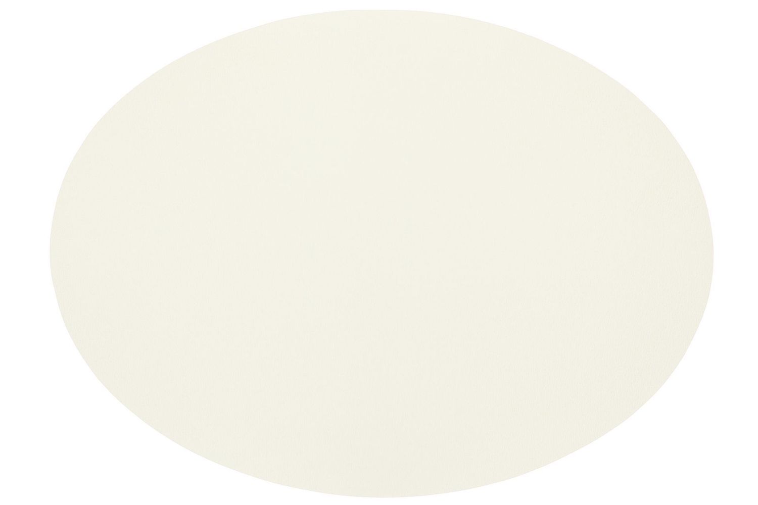 Tovaglietta Ovale Ecopelle 33x45 cm Bianco - Tirolix