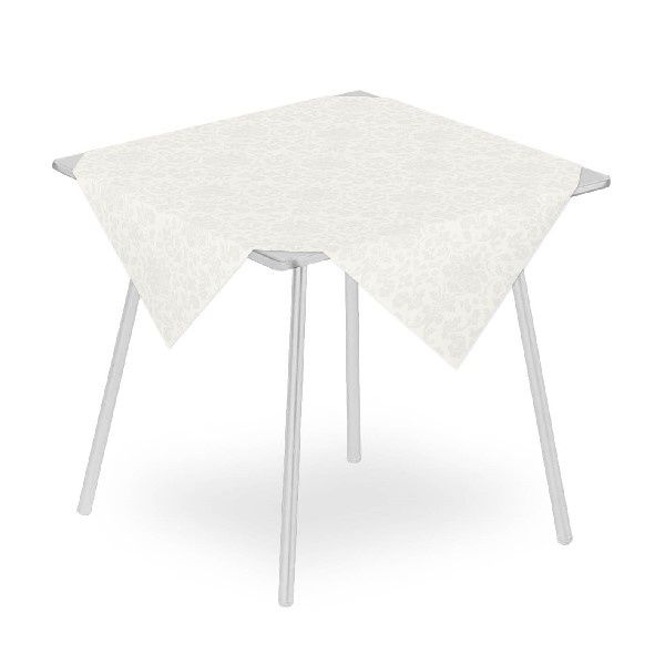 Tovaglia Victoria Bianco 100x100 cm - 100 Pezzi - Pack Service