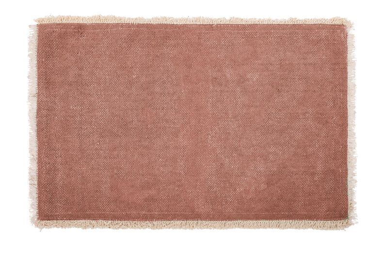 Tovaglietta Piccole Frange 33x48 cm Ruggine - Tirolix