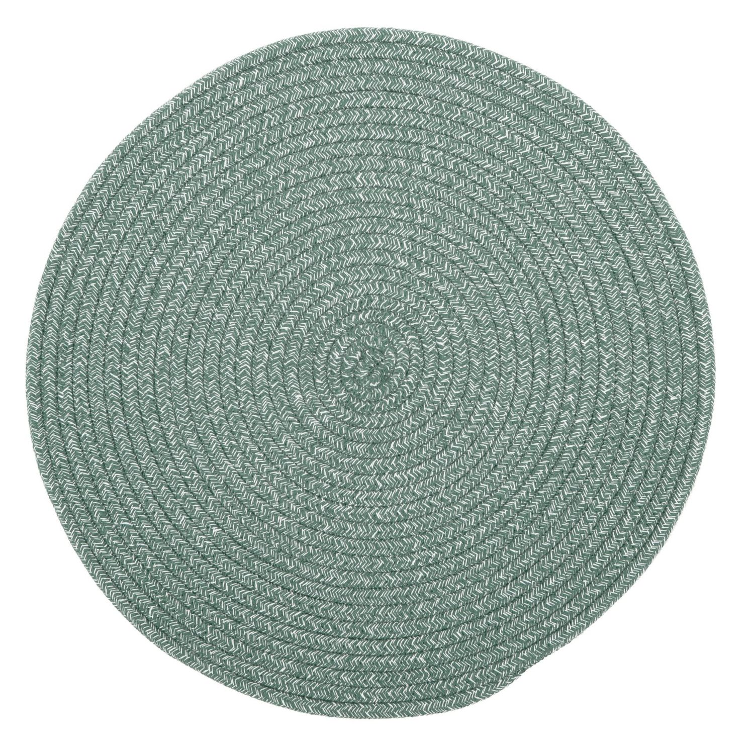 Tovaglietta Rotonda in Juta 38 cm Verde - Tirolix