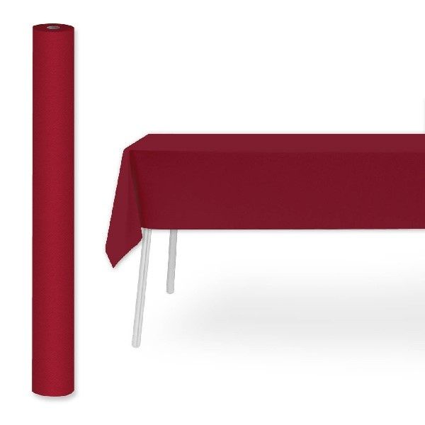 Tovaglia in rotolo bordeaux 1,2x25 m - 4 Pezzi - Pack Service