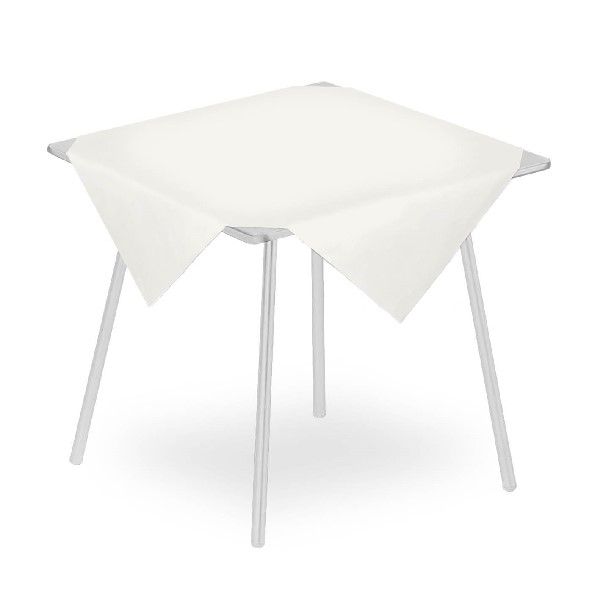 Tovaglia Polietinata Laminated bianco 100x100 - 100 Pezzi - Pack Service