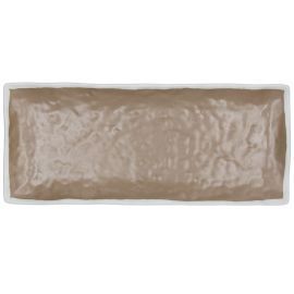 Tognana - Piatto rettangolare 39 x 16,6 cm Brown Show Plate Marina &amp; Clay