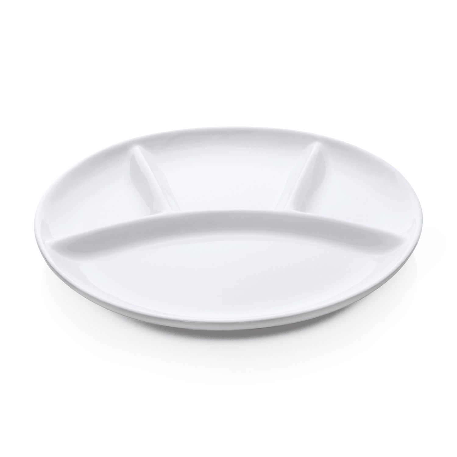 Tirolix - Vassoio con scomparti tondo 25 cm Italia White
