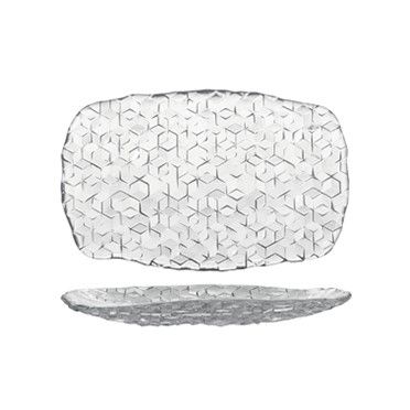 Tirolix - Vassoio Rettangolare 25,5 x 17,5 cm Cubik