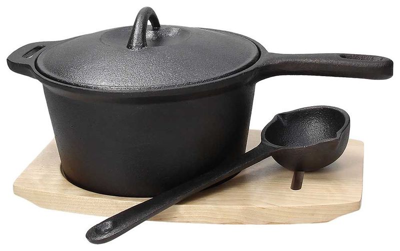 Tognana - Casseruola con coperchio + sottopentola 9,5 x 19 cm Fusion Taste