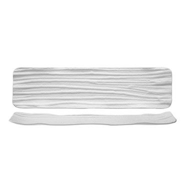 Tirolix - Vassoio Rettangolare 31 x 11 cm Bianco Bambù