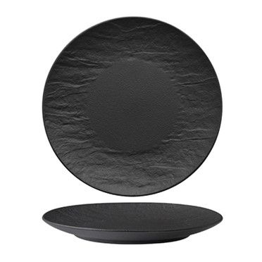 Tirolix - Piatto Piano 27 cm Nero Erosion
