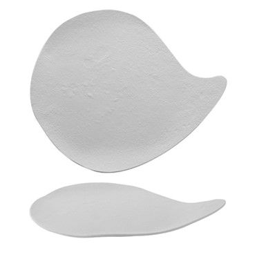 Tirolix - Piatto Piano 26 x 19,5 cm Bianco Goccia