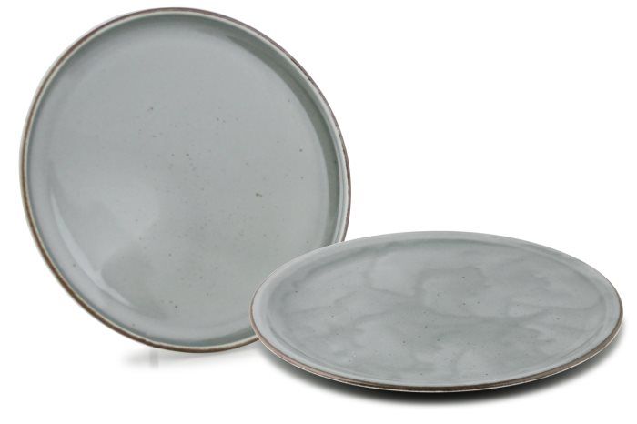 Tirolix - Piatto piano 30,5 cm Poke Puntinato Grigio