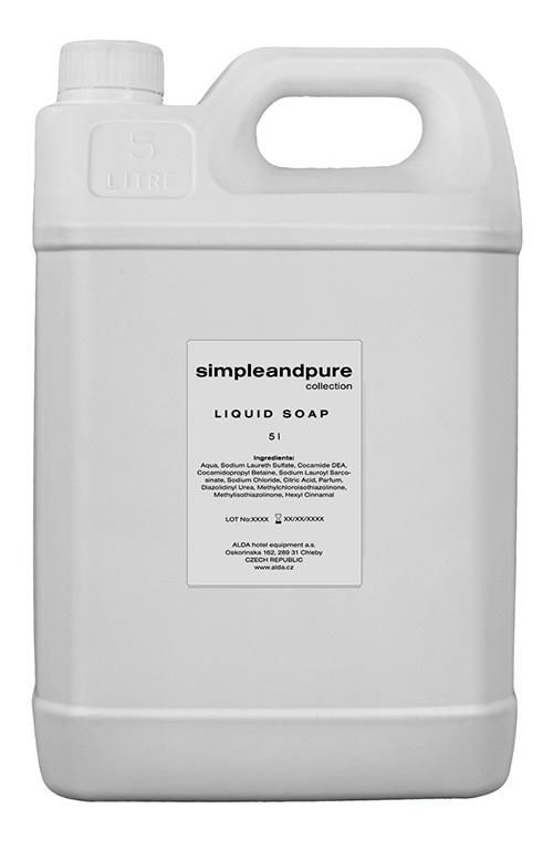 Tirolix - Tanica di ricarica di sapone liquido 5 l Simple and Pure