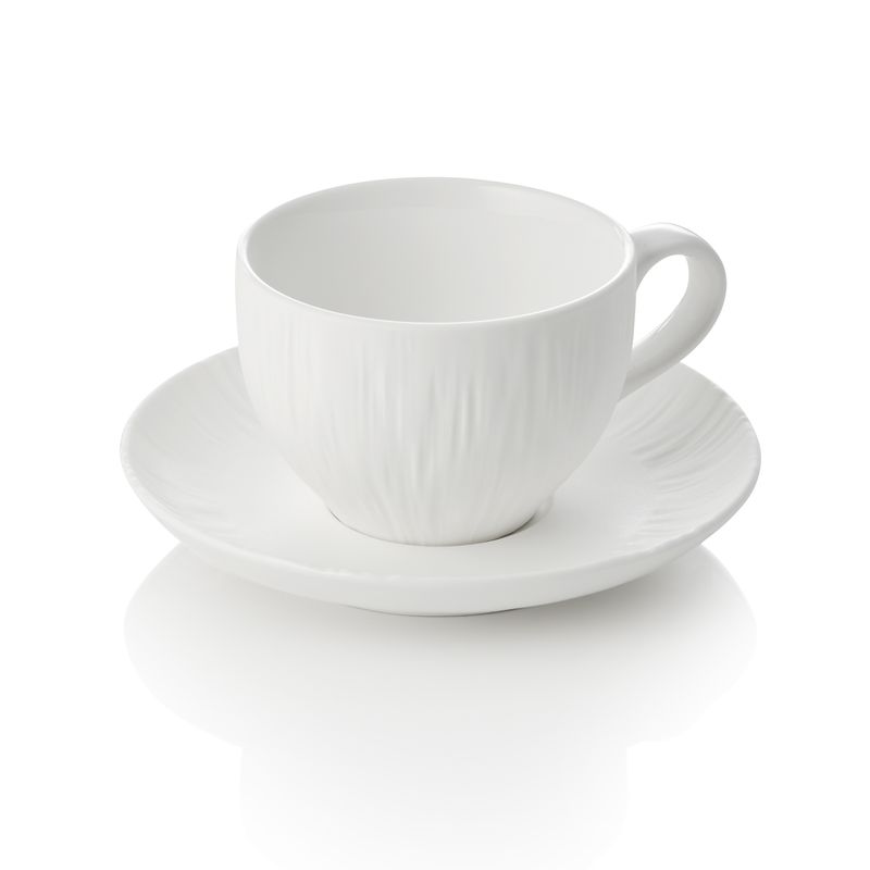 Tirolix - Tazza da cappuccino con piattino 200 ml Shiro