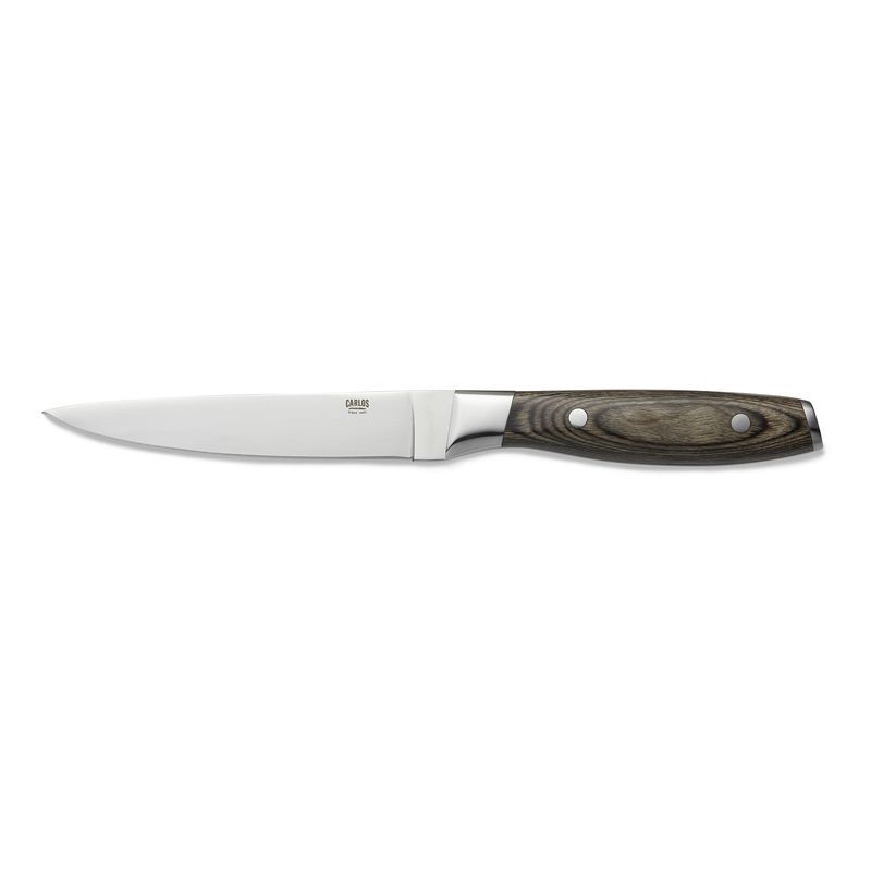 Tirolix - Coltello da bistecca 25 cm Marrone Scuro Carlos
