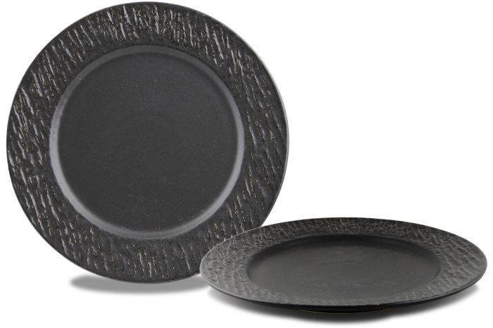 Tirolix - Piatto piano 28,5 cm Fuji Nero