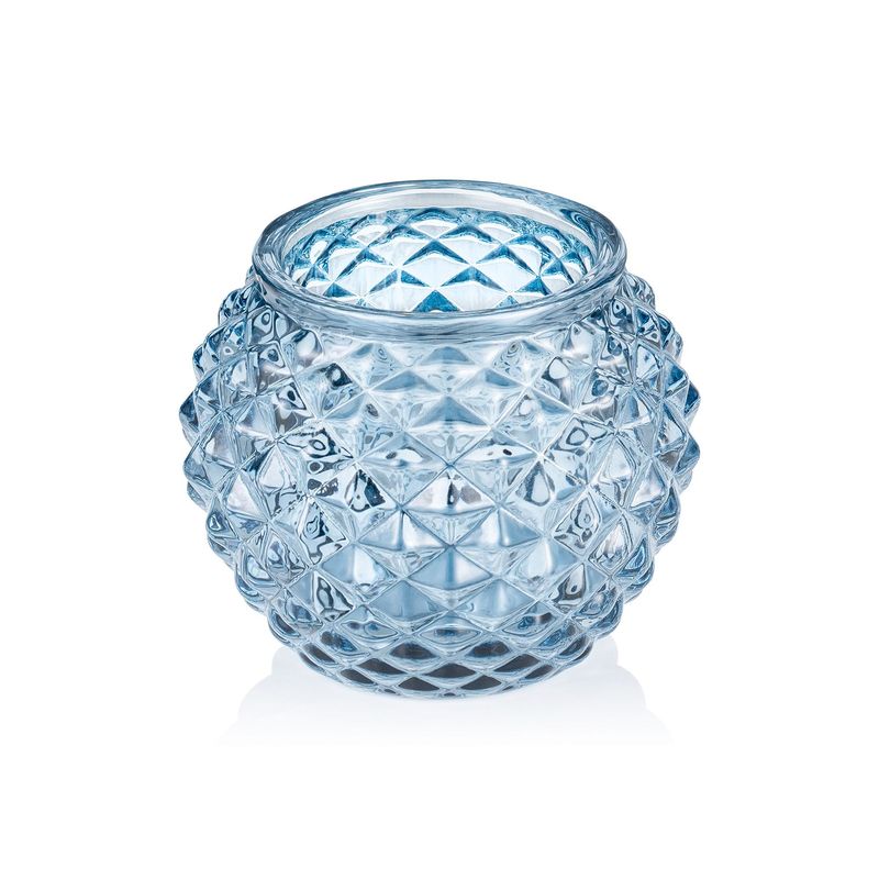 Tirolix - Portacandela 7,5 x 6 cm Blu Ball