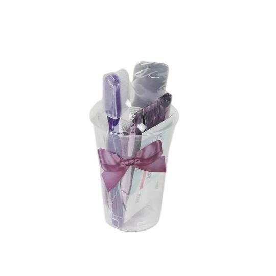 Tirolix - Set per l'igiene con bicchiere Violette Arome