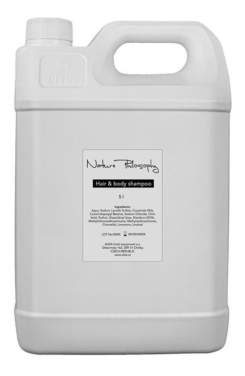 Tirolix - Tanica di ricarica di shampoo per capelli e corpo 5 l Nature Philosophy