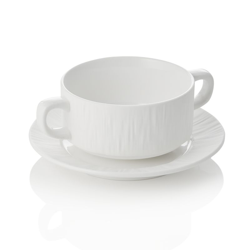 Tirolix - Tazza da minestra con piattino 250 ml Shiro