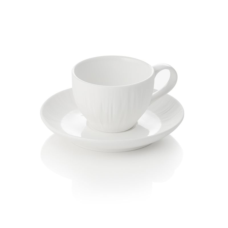 Tirolix - Tazza da espresso con piattino 80 ml Shiro