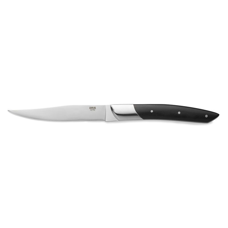 Tirolix - Coltello da bistecca 24 cm Nero Carlos