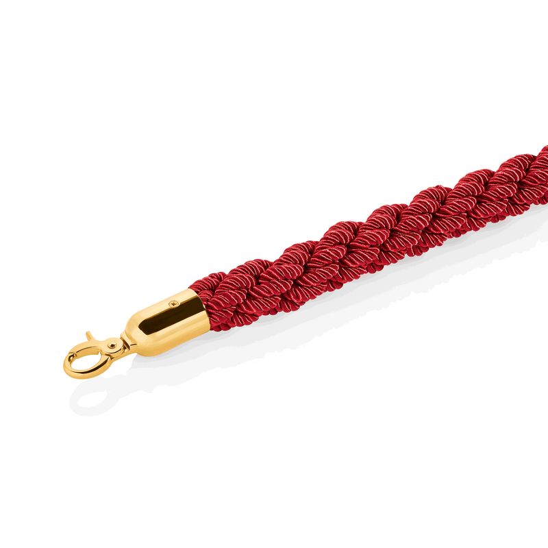 Tirolix - Corda attorcigliata 150 cm Oro/Rosso