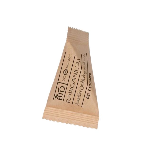 Tirolix - Bustina piramidale di gel doccia e shampoo 15 ml Rawganical Bio