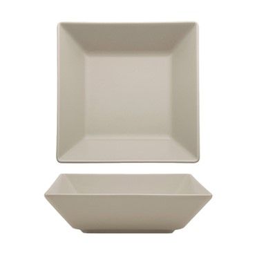 Tirolix - Piatto Fondo Quadrato 17 x 17 cm Sabbia Boston/Tokyo