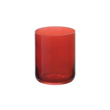 Tirolix - Bicchiere Acqua 41 cl Rosso Spiral