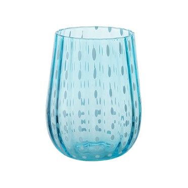 Tirolix - Bicchiere Acqua 40 cl Azzurro Gocce