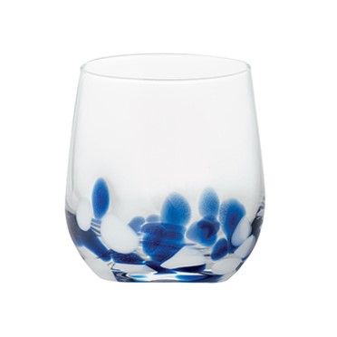 Tirolix - Bicchiere Acqua 40 cl Blu/Bianco Glitter