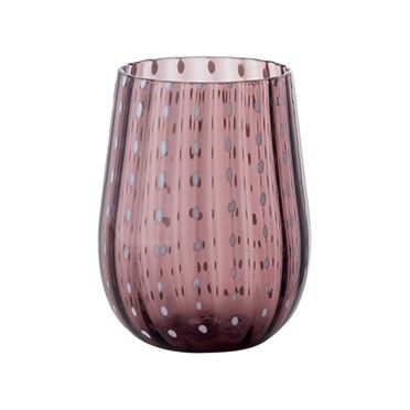 Tirolix - Bicchiere Acqua 40 cl Viola Gocce