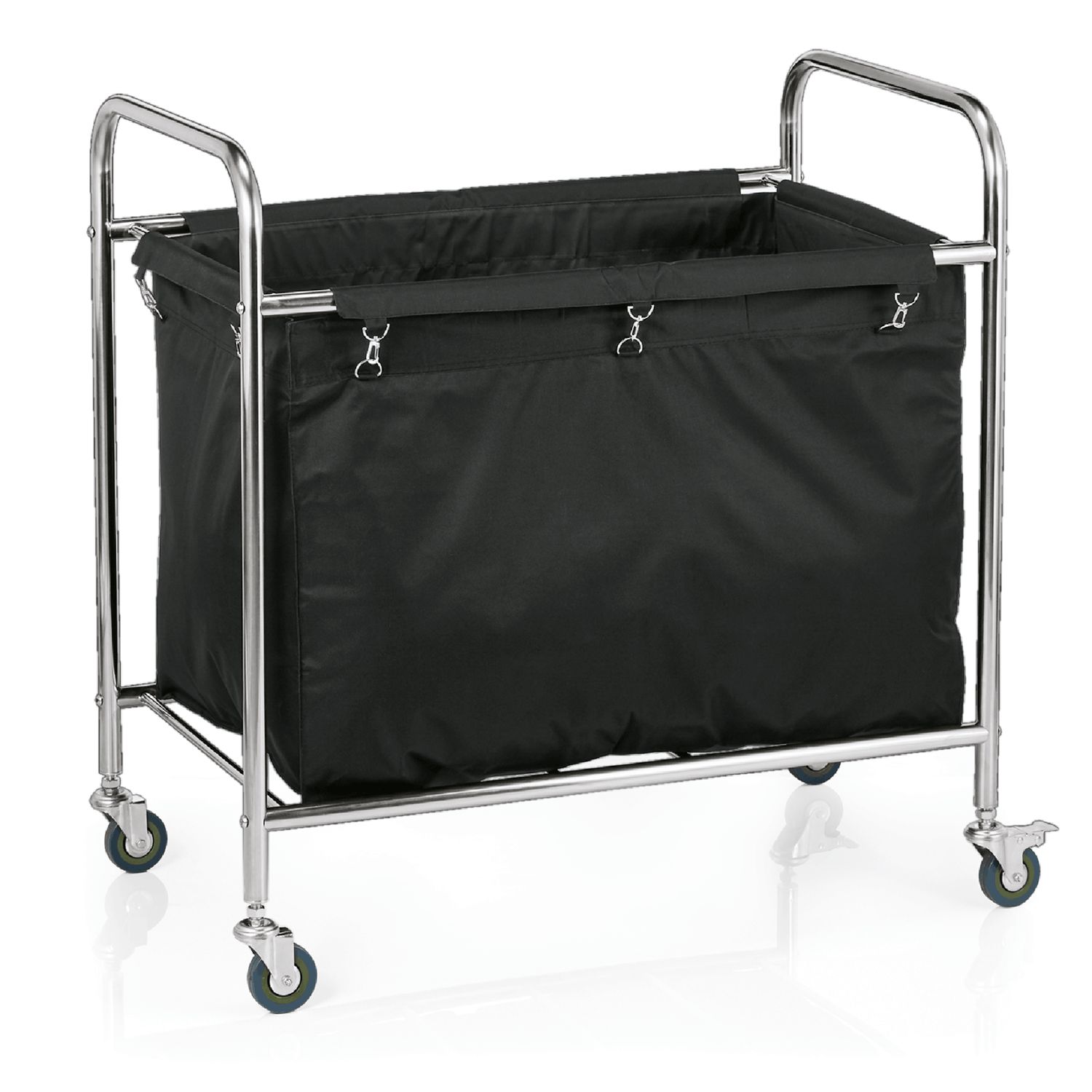 Tirolix - Borsa portabiancheria 80 x 50 cm Nero