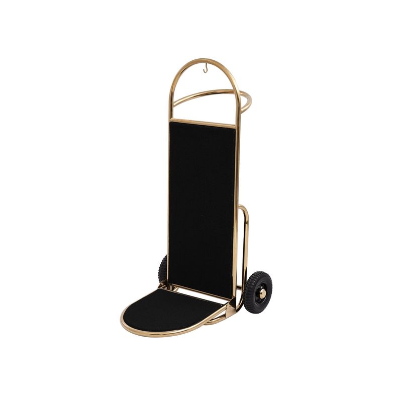 Tirolix - Carrello portabagagli 61 x 70 x 120 cm Nero/Oro Sprint