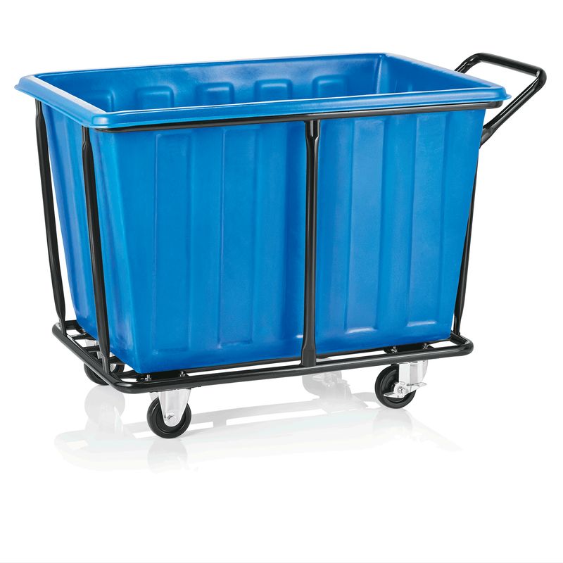 Tirolix - Carrello portabiancheria 118 x 72 cm Blu