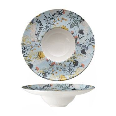 Tirolix - Piatto Pasta 25 cm Botanica Azzurro