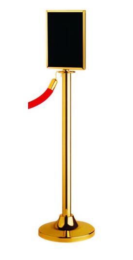 Tirolix - Barriera con pannello informativo verticale oro 33 x 144 cm