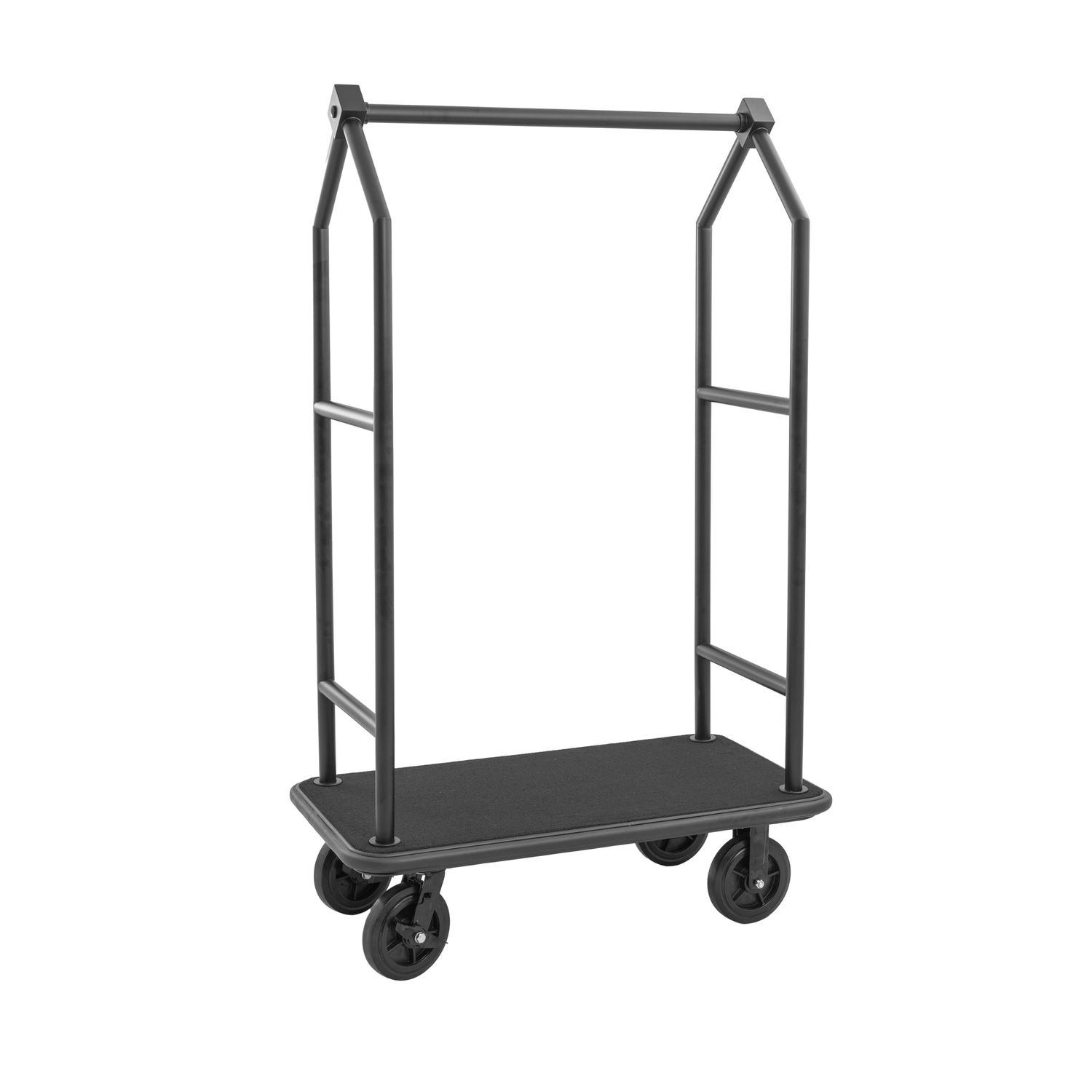 Tirolix - Carrello portabagagli 112 x 65 x 190 cm Nero Voyager