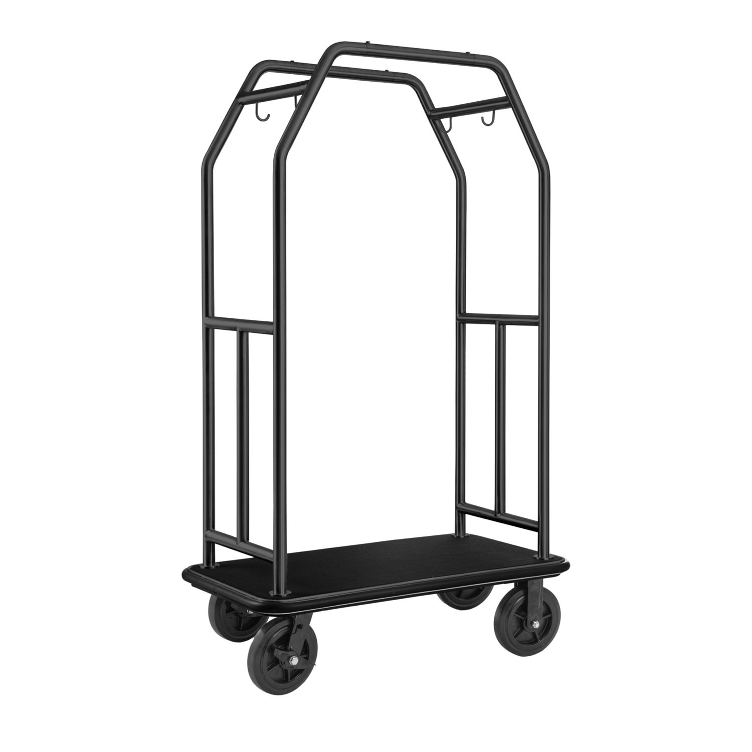 Tirolix - Carrello portabagagli 112 x 60 x 185 Nero Traveller