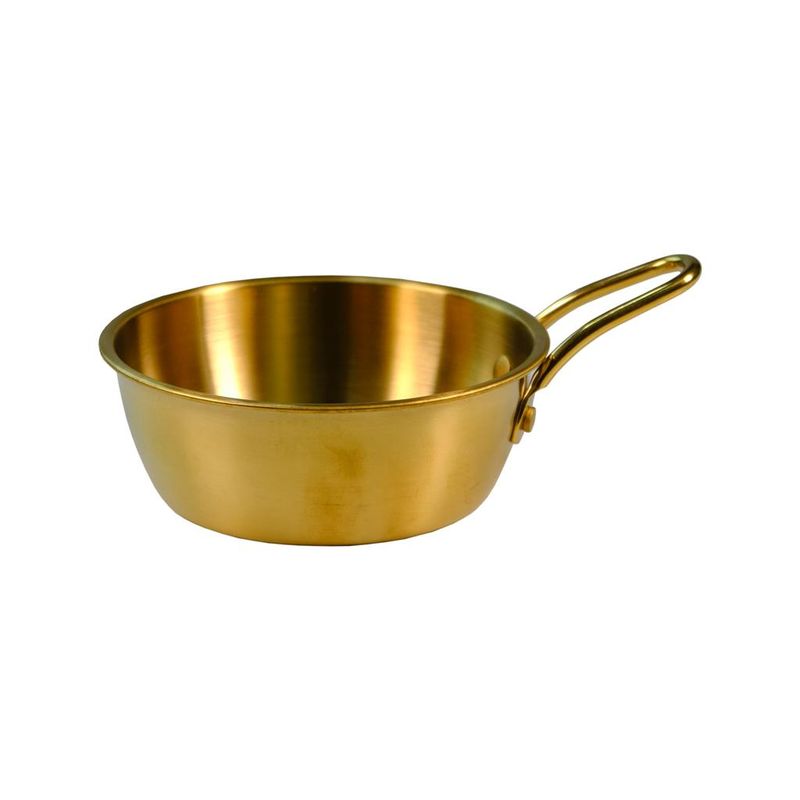 Tegame Tondo 1 Manico Servire 10,5 cm Oro - Tirolix