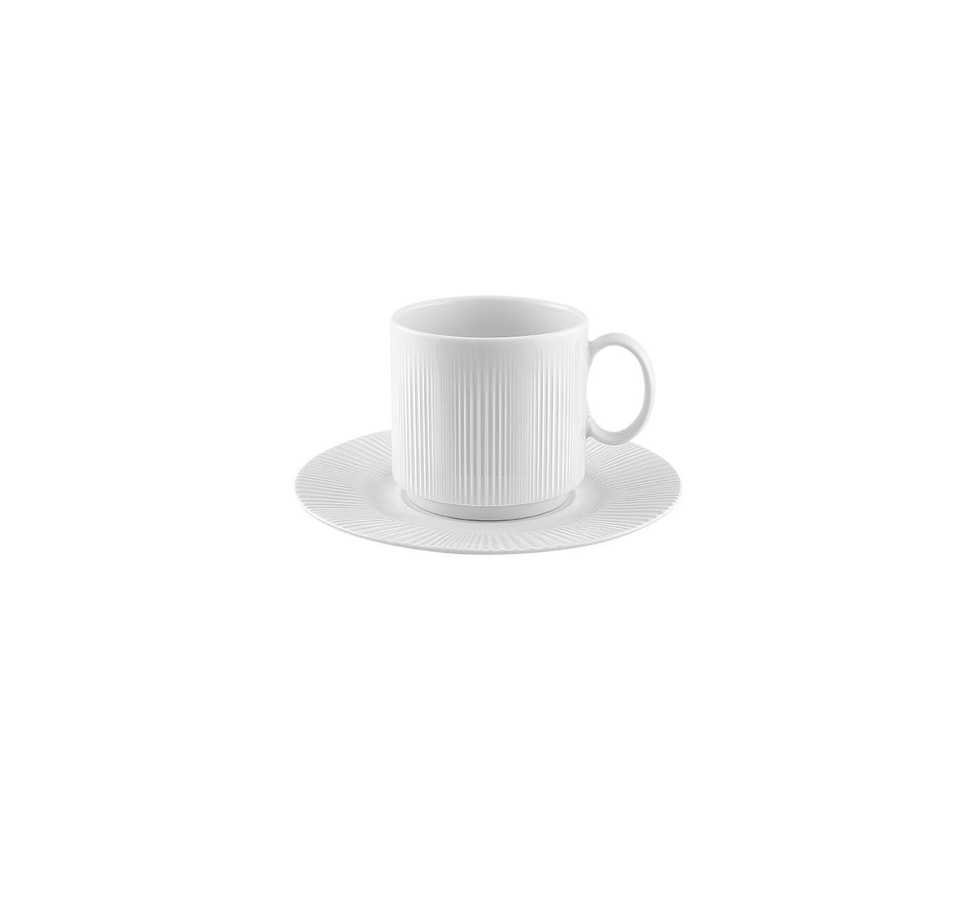 Tazza Colazione 26 Cl Impilabile C/Piattino Verve - Vista Alegre