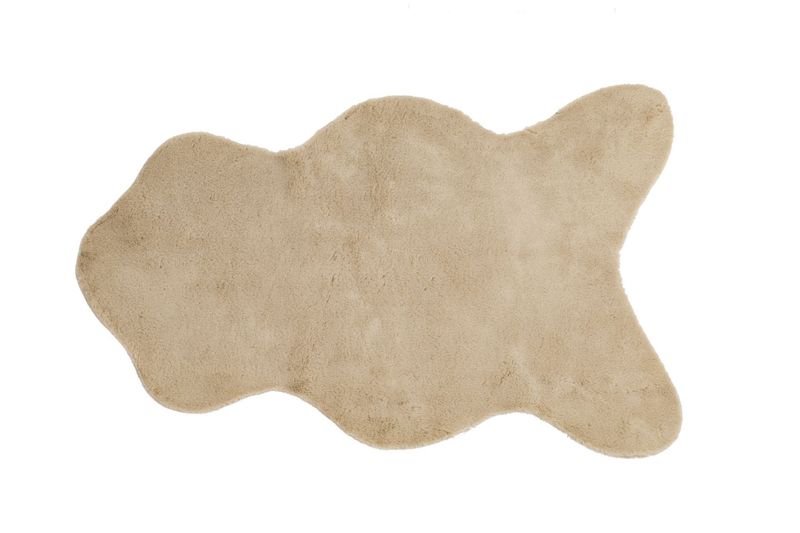 Tappeto in pelle di coniglio 60 x 90 cm Sabbia - Tirolix