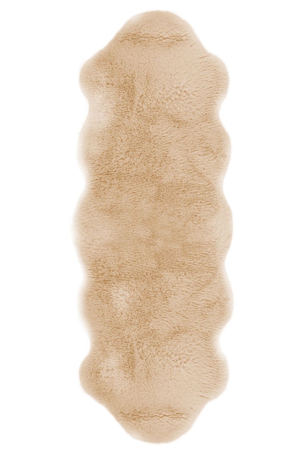Tappeto in pelle di pecora 60 x 180 cm Crema - Tirolix
