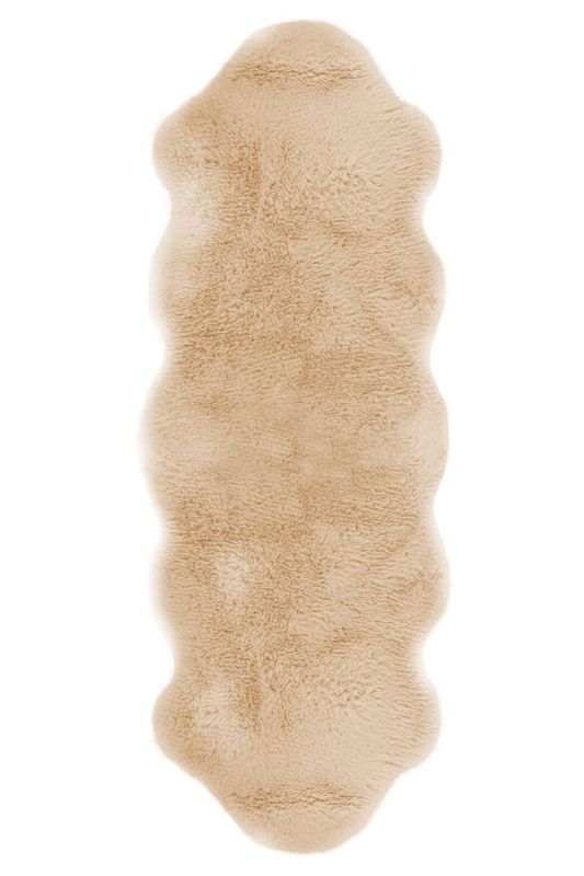 Tappeto in pelle di pecora 60 x 180 cm Crema - Tirolix