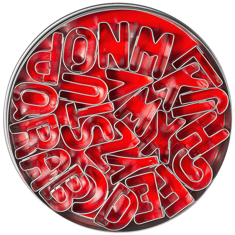 Tagliabiscotti lettere 26 pezzi - Contacto