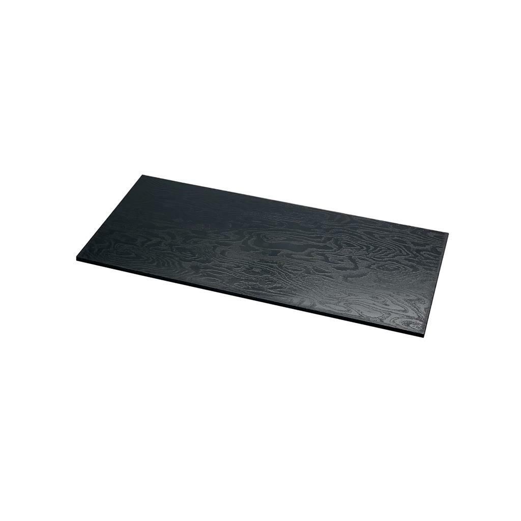 Tagliere Rettangolare Effetto Legno 50,5 x 22,5 cm Nero - Mc